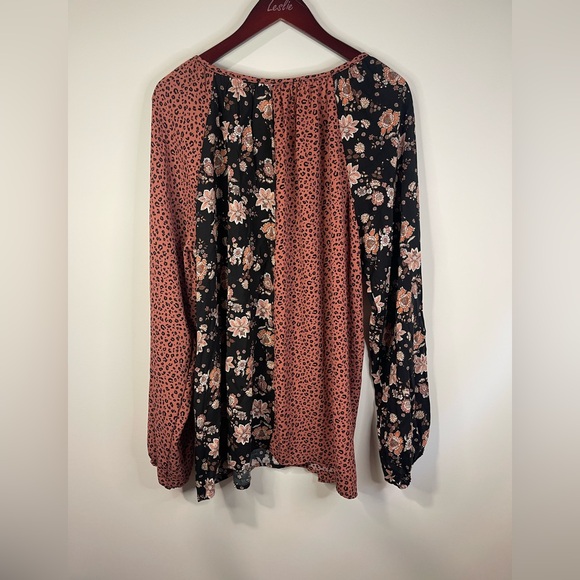 Haplics Elegant Floral and Leopard Print Blouse‎ - Picture 6 of 9
